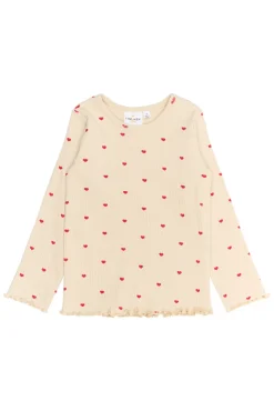 Rhea Rib Bluse - GARDENIA