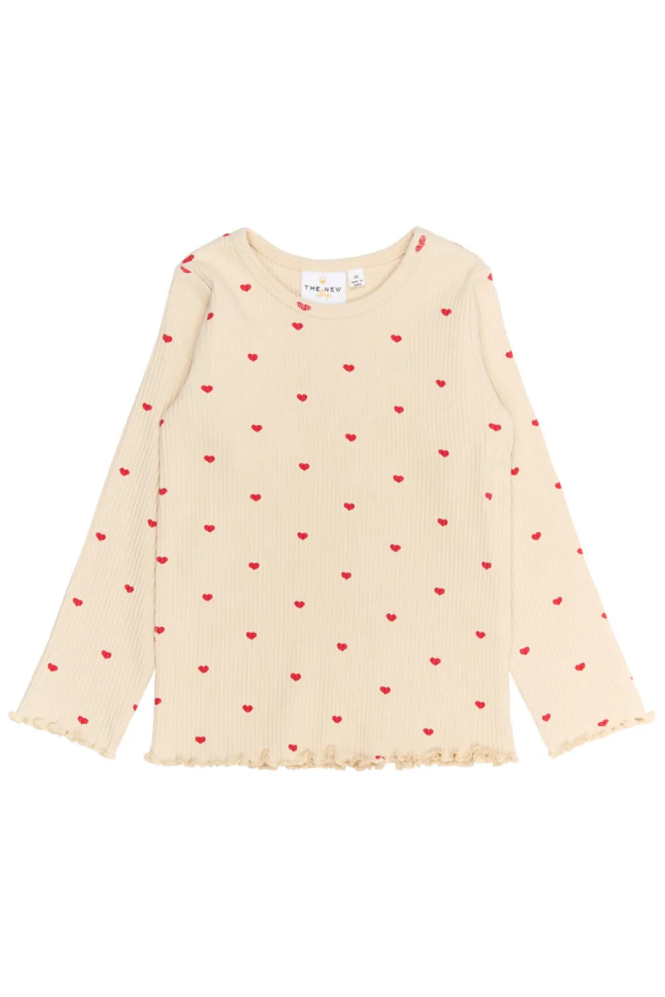 Rhea Rib Bluse - GARDENIA