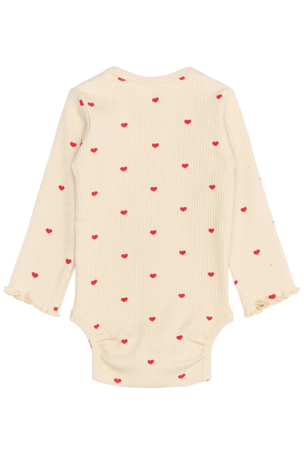 Rhea Rib Body Langærmet - GARDENIA