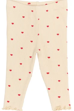 Rhea Rib Leggings - GARDENIA