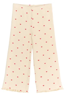 Rhea Wide Rib Bukser - GARDENIA