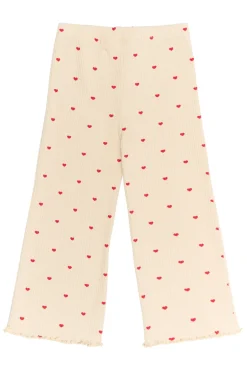 Rhea Wide Rib Bukser - GARDENIA