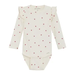 Rib Body Langærmet - med hjerteprint