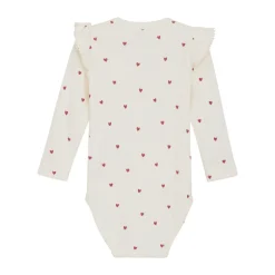 Rib Body Langærmet - med hjerteprint