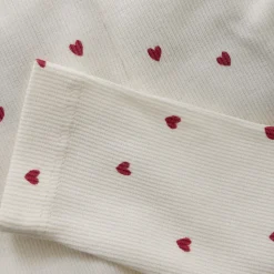 Rib Leggings - med hjerteprint