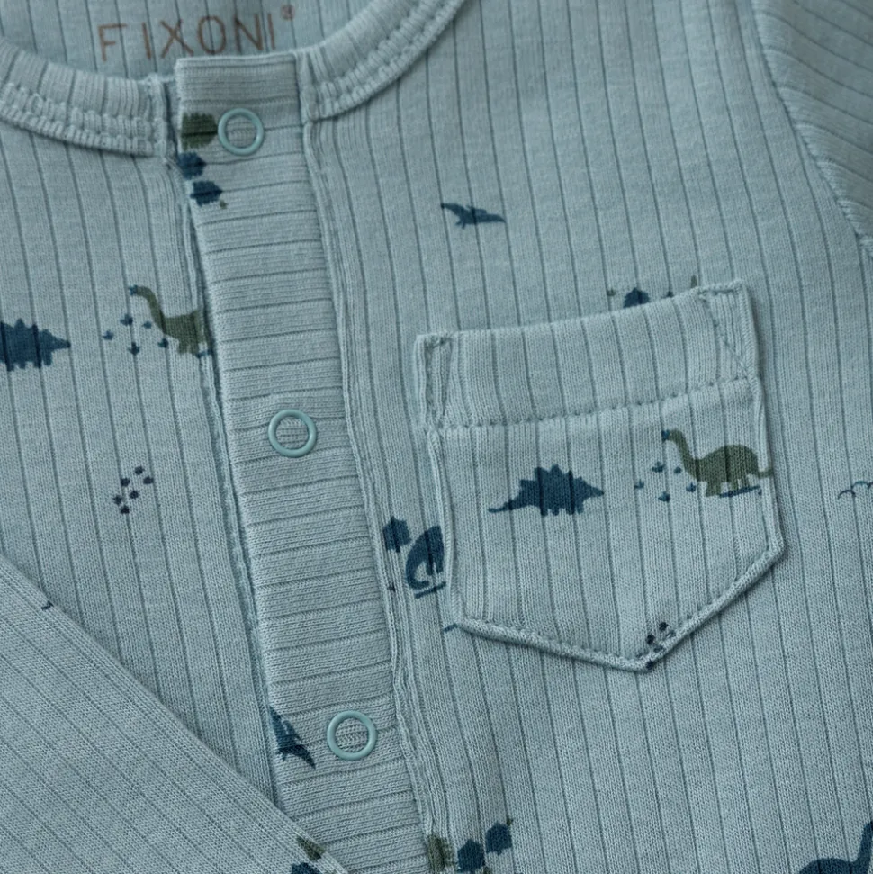 Rib Romper Langærmet - 7117