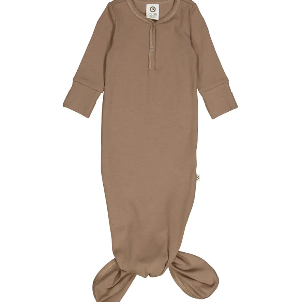 RIB soveposedragt med knude - Walnut