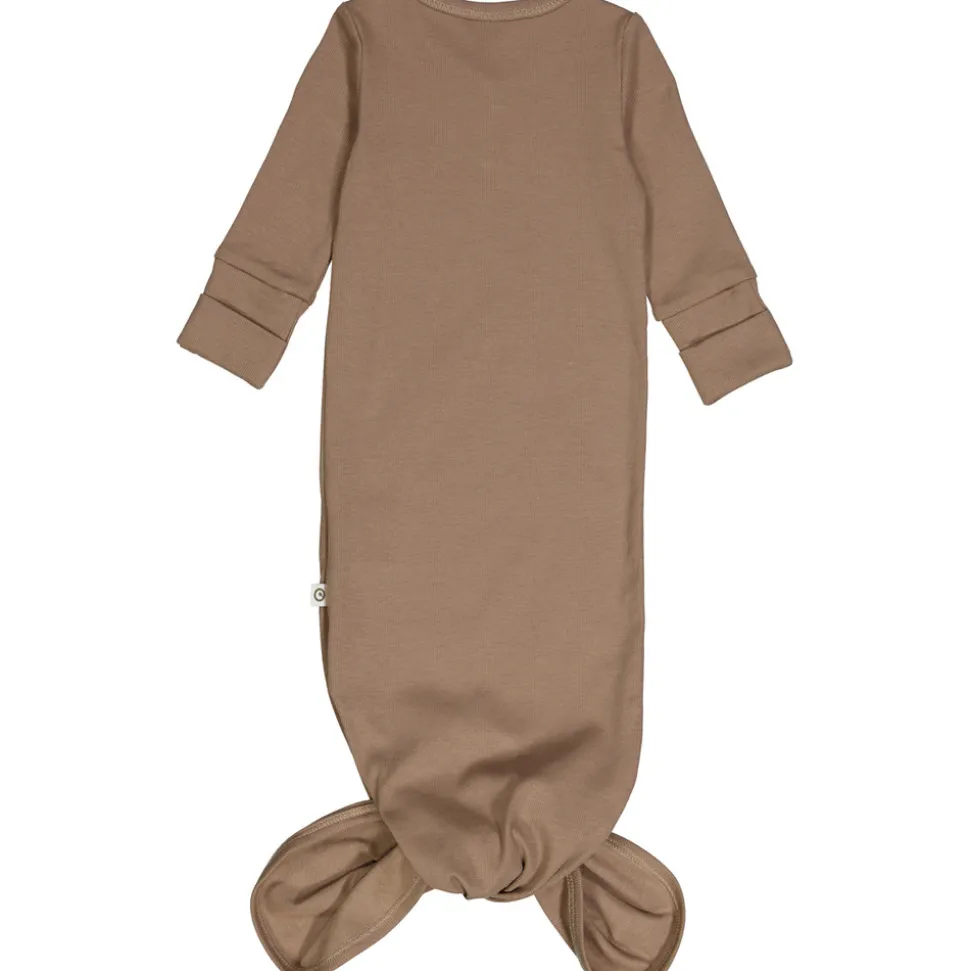 RIB soveposedragt med knude - Walnut