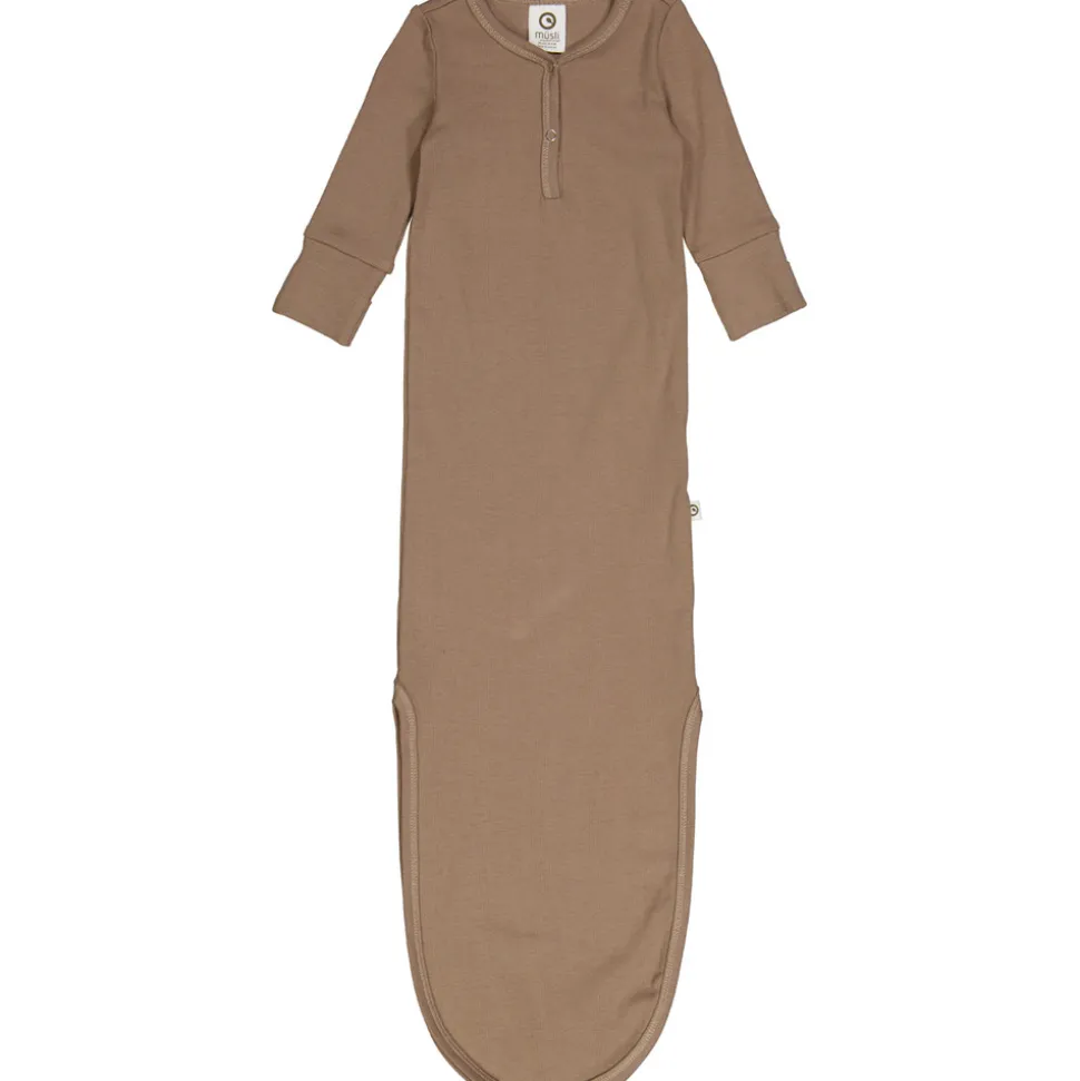 RIB soveposedragt med knude - Walnut