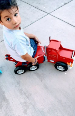 Ride-on Mack lastbil rød