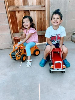 Ride-on Mack lastbil rød