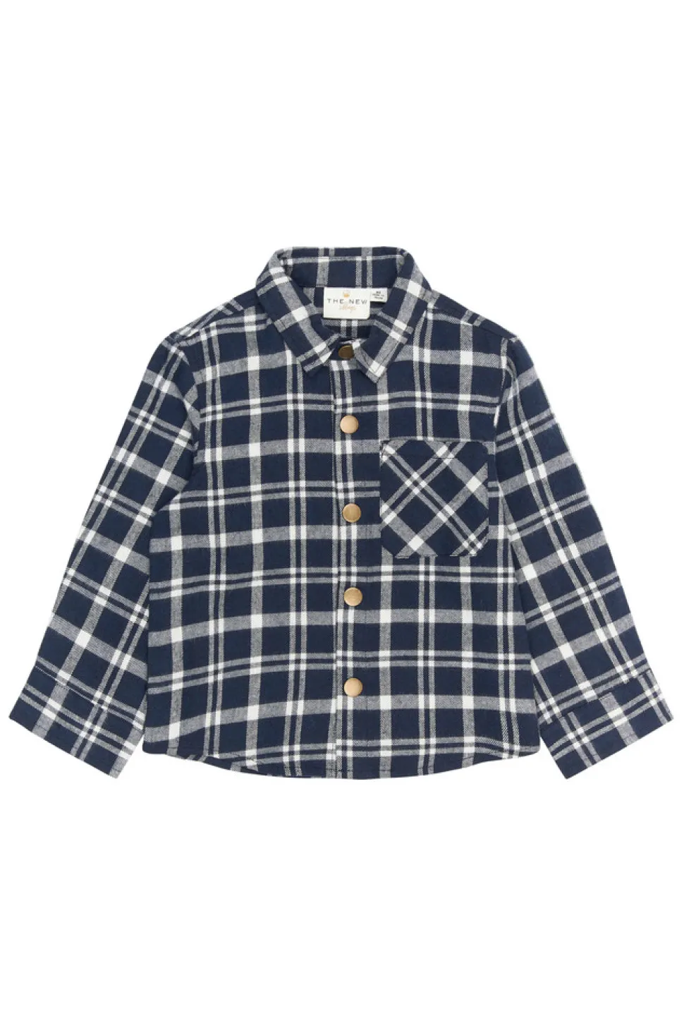 Riggs Flannel Skjorte - NAVYBLAZER
