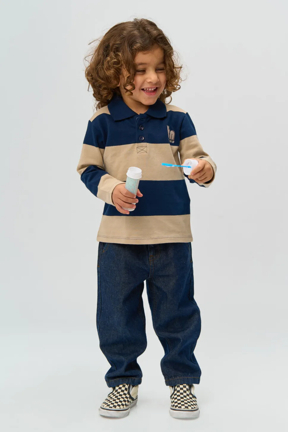 Rinon Pique Polo - NAVYBLAZER