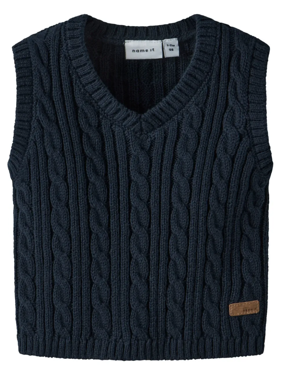 Roman Strikket Vest - Navy Blazer