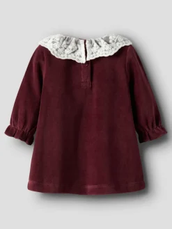 Roxy Velour Kjole - Burgundy