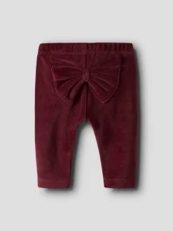 Roxy Velour Leggings - Burgundy