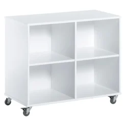 Rumdeler På Hjul - hvid