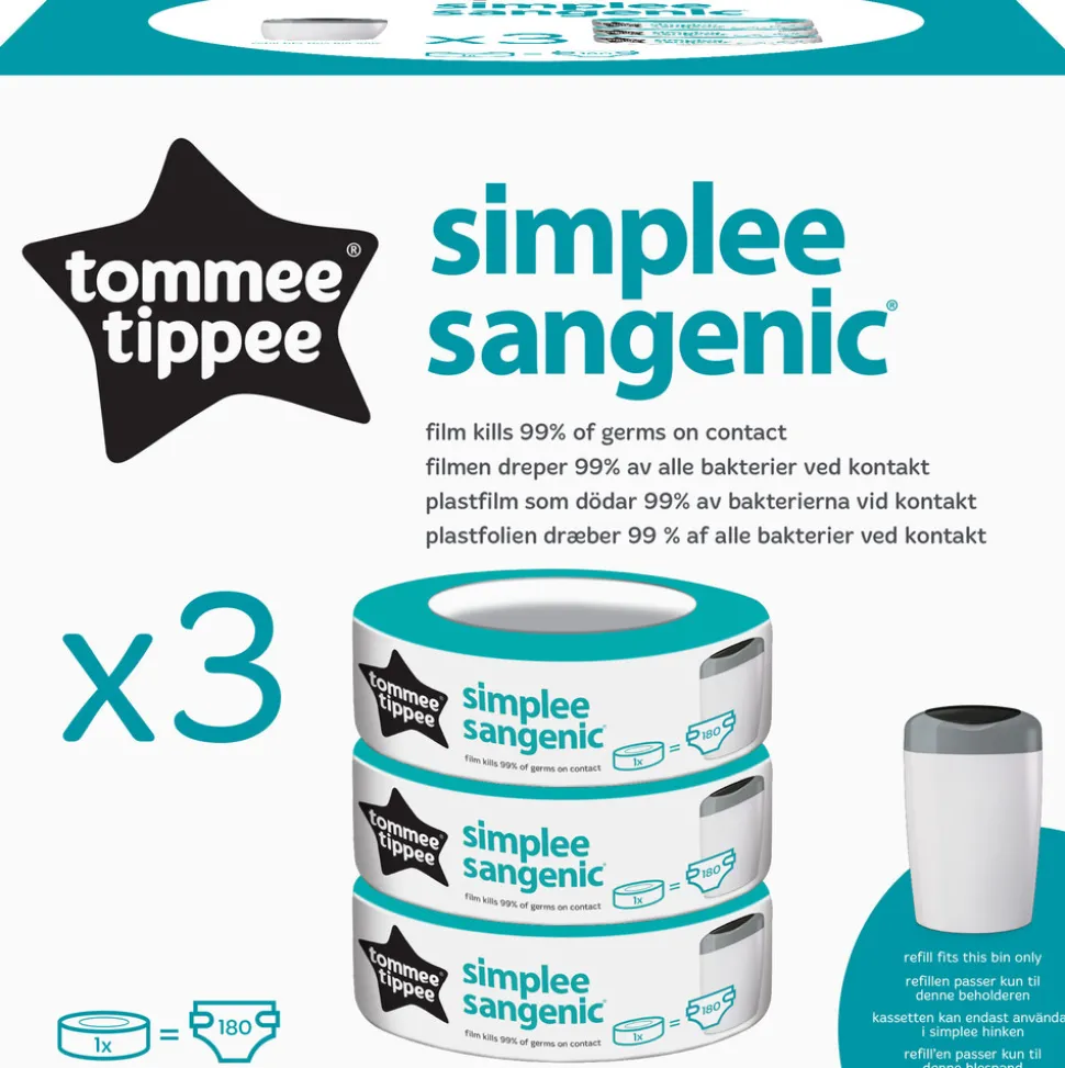 Sangenic Simplee blepose/Refill 3-pak
