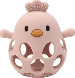 Sansebold med ælling i LFGB silikone, lyserød