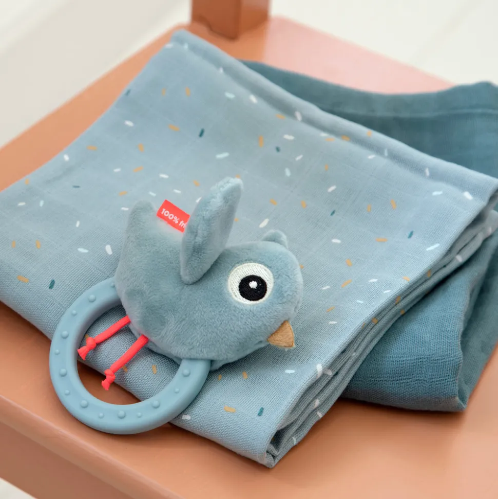 Sanserangle m/bidering Birdee - Blå