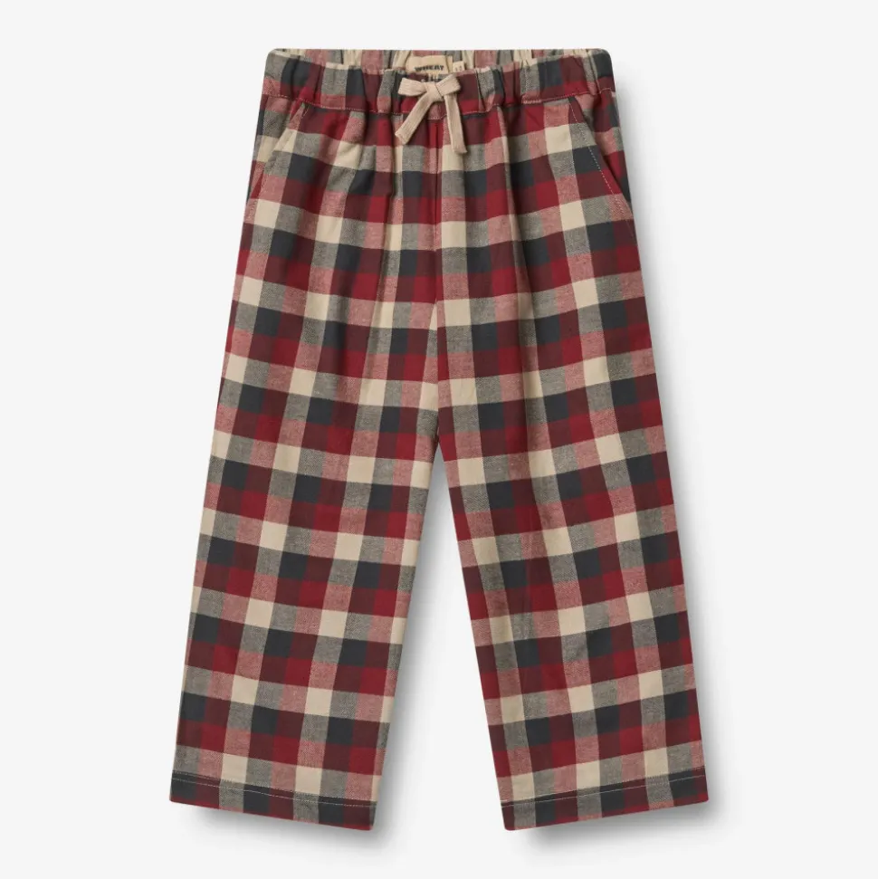 Sasha Trousers - Red Blue Check