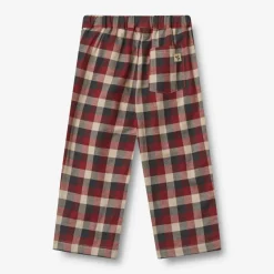 Sasha Trousers - Red Blue Check