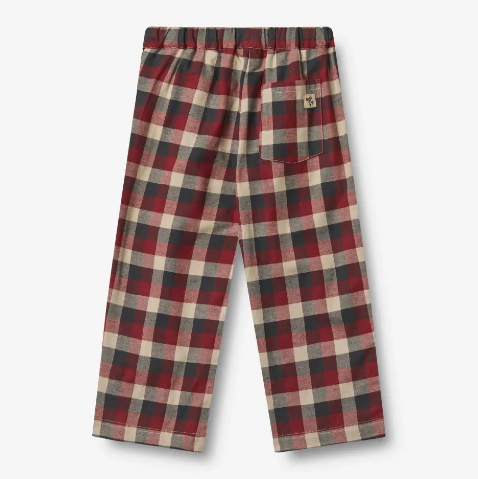 Sasha Trousers - Red Blue Check