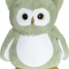 Selvlysende Ugle, plysdyr grøn, 25 cm