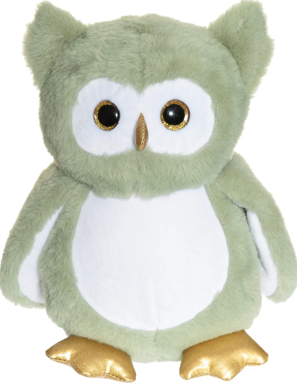 Selvlysende Ugle, plysdyr grøn, 25 cm