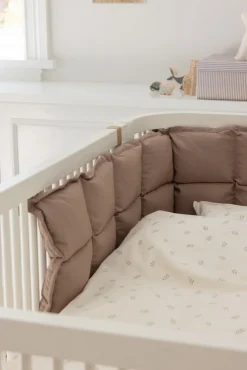 Sengerand, kapok, halv længde, jetty beige