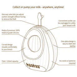 Shell Silikone Brystpumpe 120ml