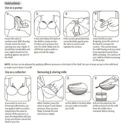 Shell Silikone Brystpumpe 120ml - 2-pak