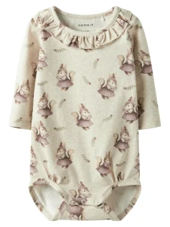 Shelly Langærmet Body - Peyote melange