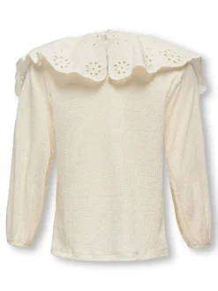 Sia Pella langærmet top - BIRCH