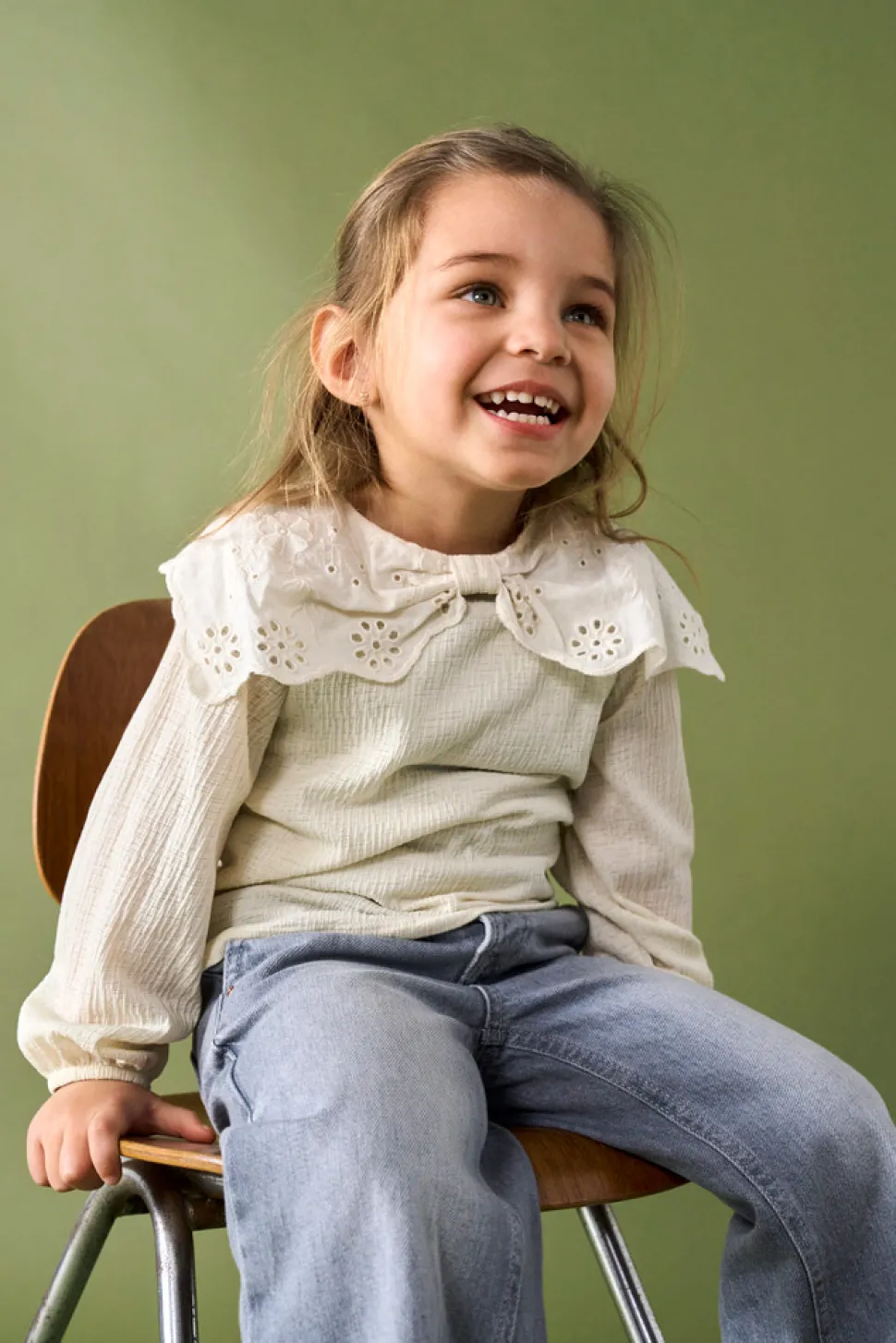 Sia Pella langærmet top - BIRCH