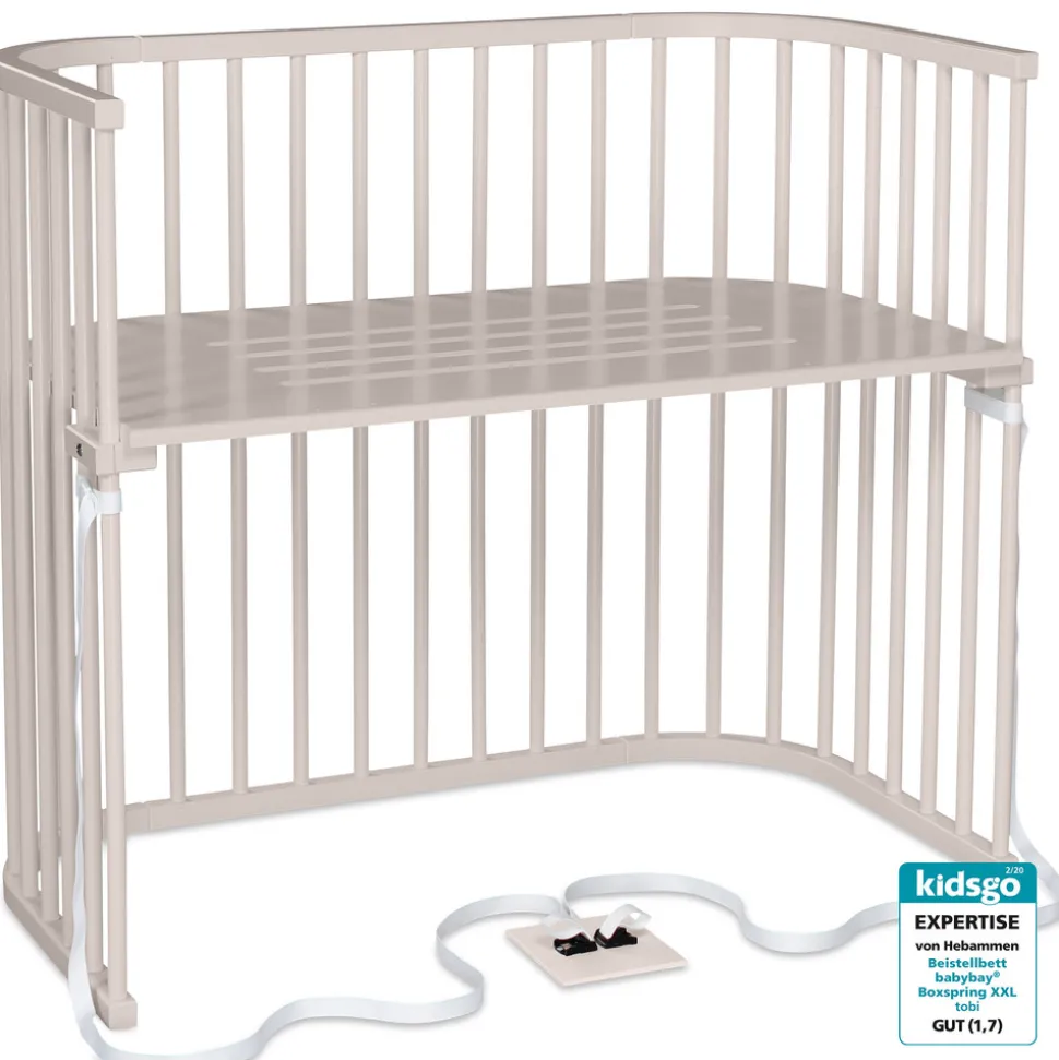 Side by side seng, Boxspring XXL - beige