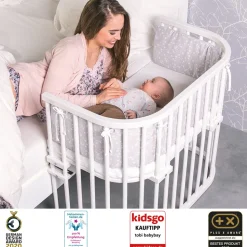 Side by Side seng, Maxi - Hvid