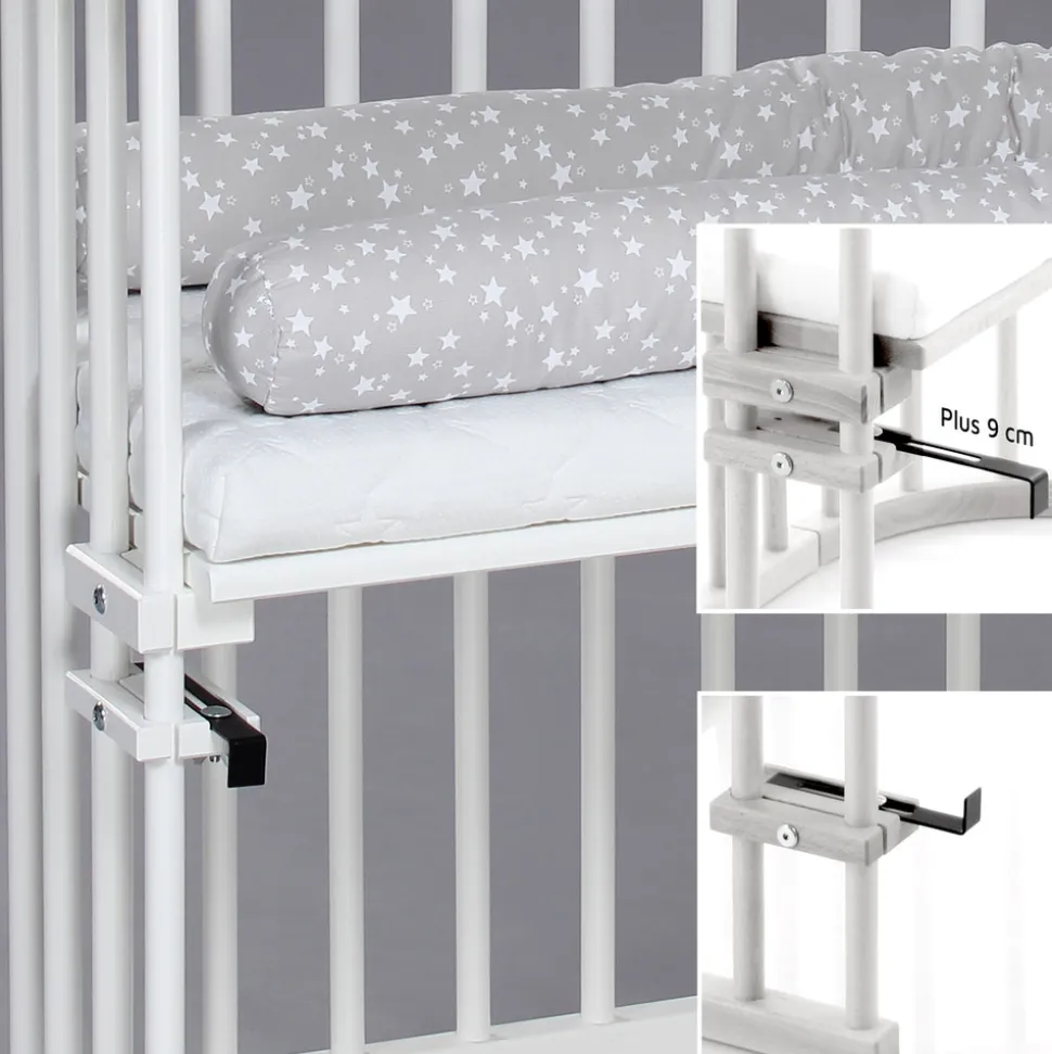 Side by Side seng, Maxi - Hvid