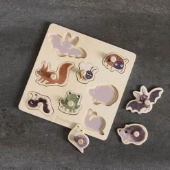 Silhouette-puslespil i træ - Skovens dyr