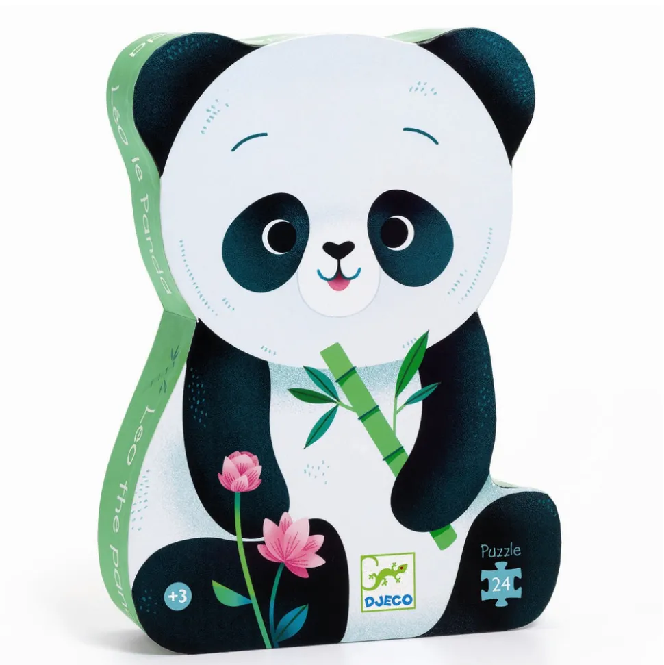 Silhuetpuslespil, Panda - 24 brikker