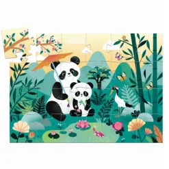 Silhuetpuslespil, Panda - 24 brikker