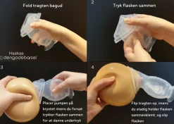 Silikone brystpumpe 150 ml