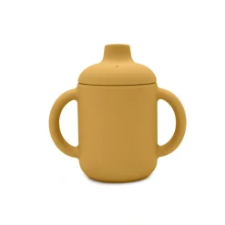 Silikone kop med drikketud, honning gul