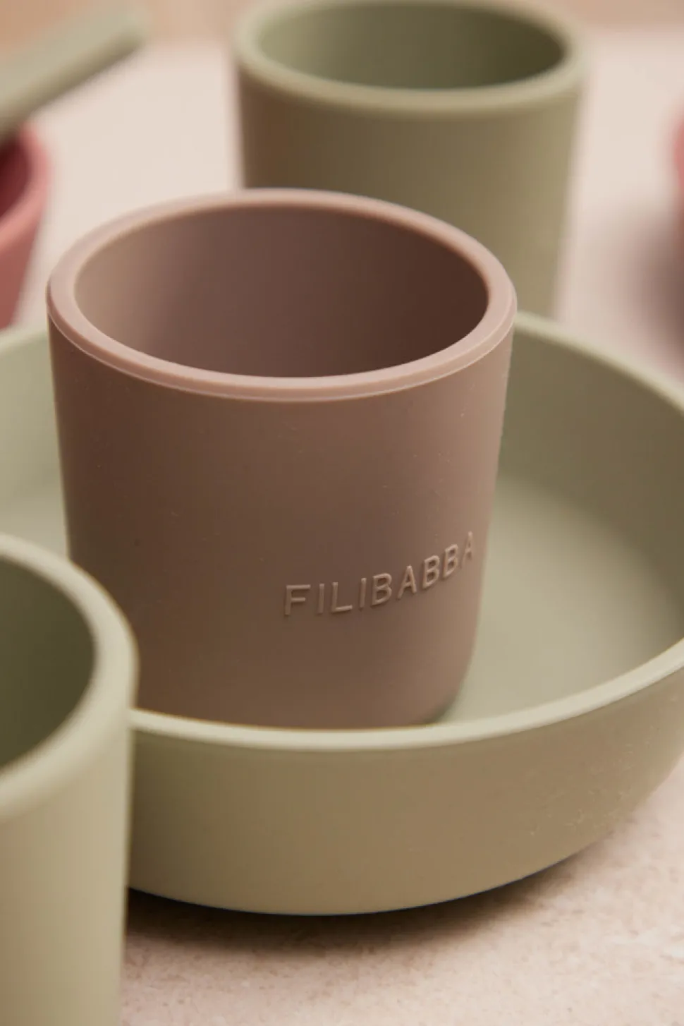 Silikone kop 2-pak - Warm Grey