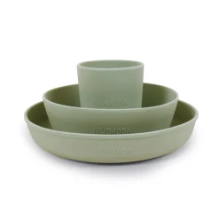 Silikone spisesæt - green
