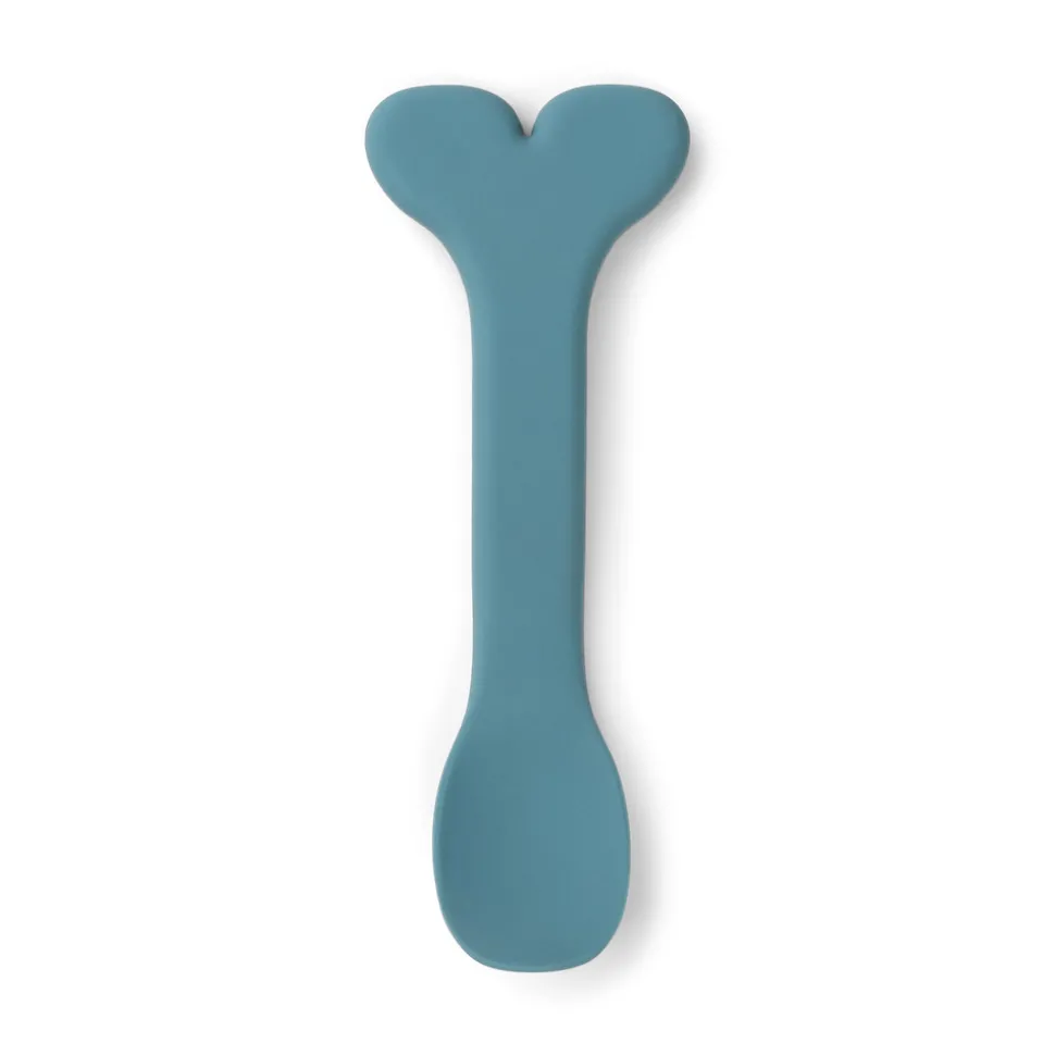 Silikone Stick & Stay skål og babyske Wally - Blå