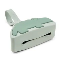 Silikone sutteholder Croco Grøn