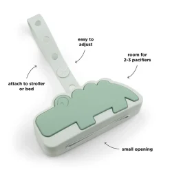 Silikone sutteholder Croco Grøn