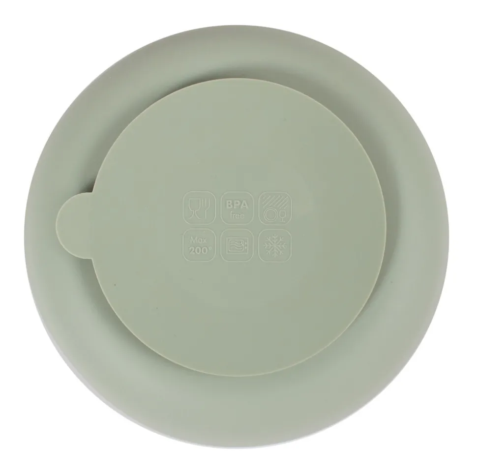 Silikone tallerken - green