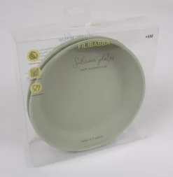 Silikone tallerken - green